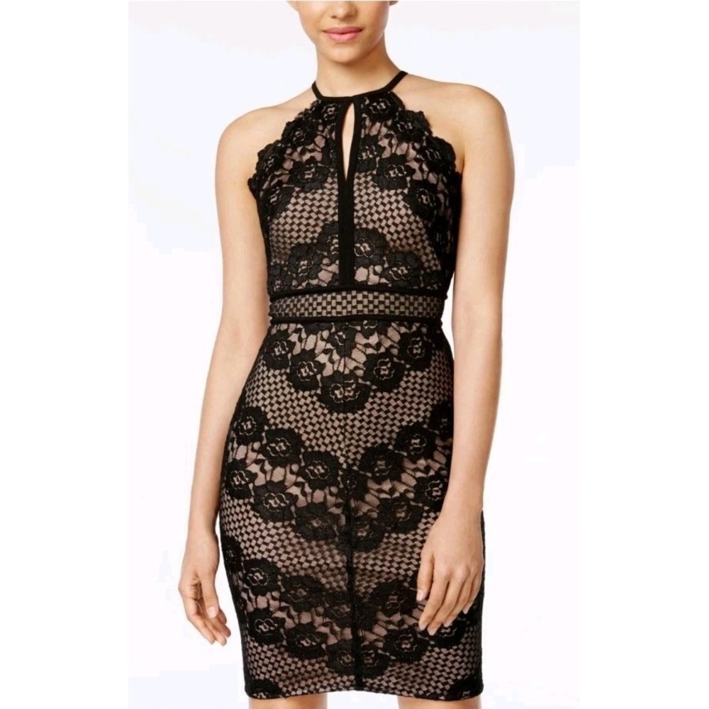 Morgan & Company  Lace Halter Sheath Dress Size 5